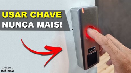 Instalei uma FECHADURA com BIOMETRIA! Chaves nunca mais